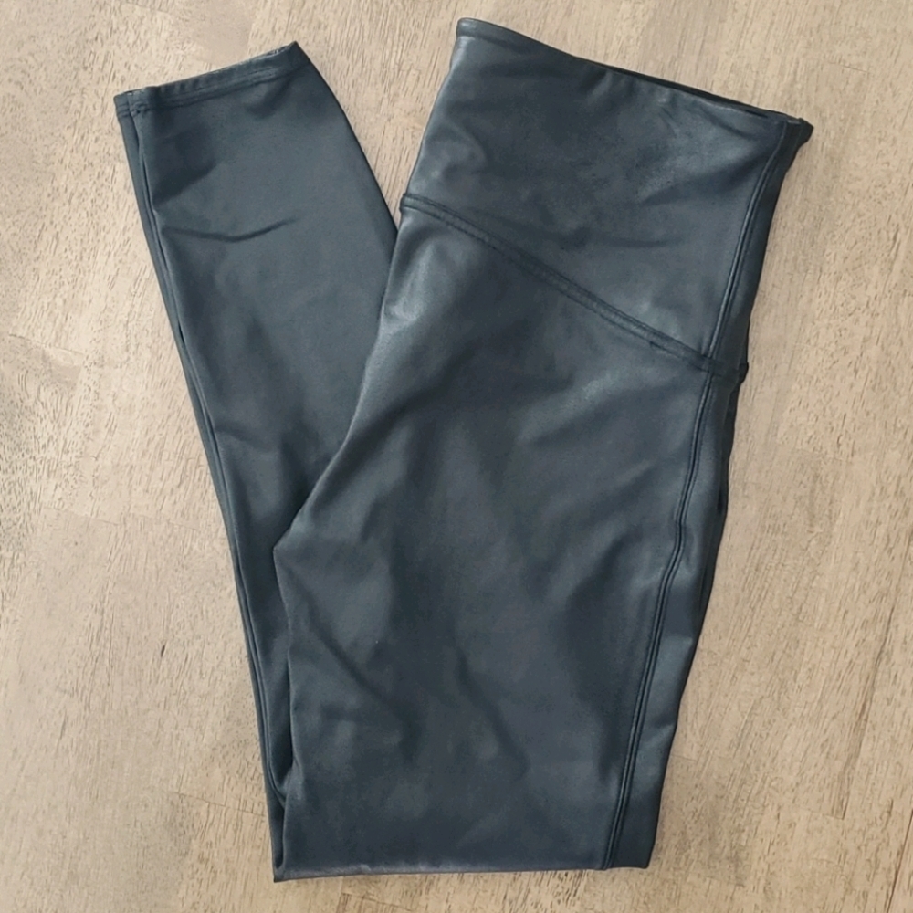 Spanx faux leather leggings‎ women Size Large Like New